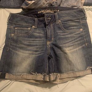 AE midi jean shorts